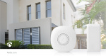 Nedis Wireless Doorbell Set | Mains Powered | 220 - 240 V AC 50 Hz | 1x CR2032 | Volume: 80 dB | Signal range: 100 m | Adjustable volume | 36 Melodies | 1 Receiver | White