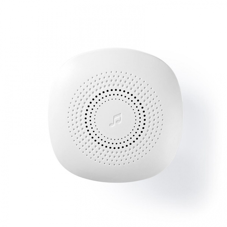 Nedis Wireless Doorbell Set | Mains Powered | 220 - 240 V AC 50 Hz | 1x CR2032 | Volume: 80 dB | Signal range: 100 m | Adjustable volume | 36 Melodies | 1 Receiver | White