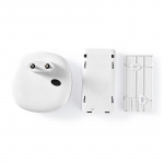 Nedis Wireless Doorbell Set | Mains Powered | 220 - 240 V AC 50 Hz | 1x CR2032 | Volume: 80 dB | Signal range: 100 m | Adjustable volume | 36 Melodies | 1 Receiver | White