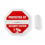 Nedis Doorstep Window Alarm | Magnetic Sensor | Battery Powered | 2x CR2032 | 85 dB | White