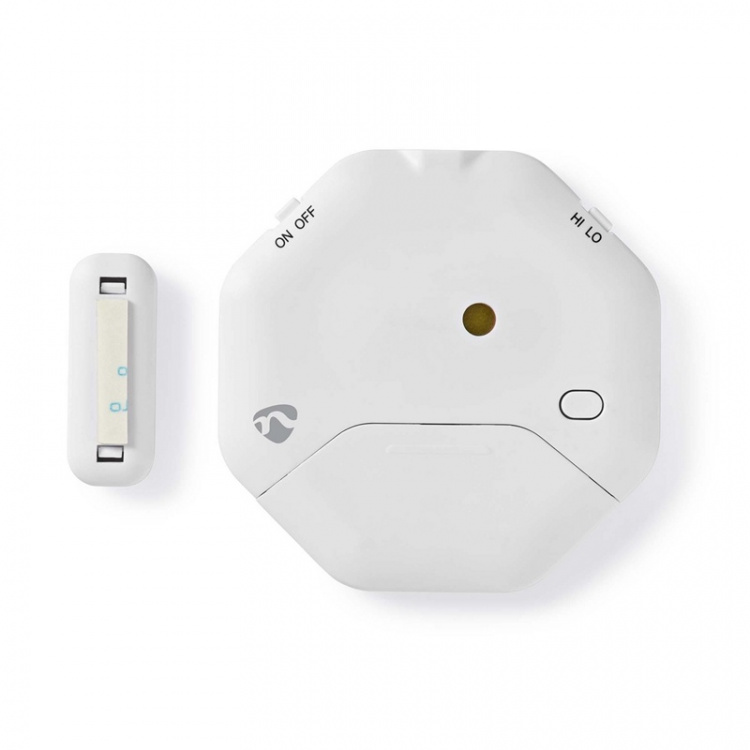 Nedis Doorstep Window Alarm | Magnetic Sensor | Battery Powered | 2x CR2032 | 85 dB | White