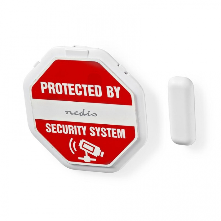 Nedis Doorstep Window Alarm | Magnetic Sensor | Battery Powered | 2x CR2032 | 85 dB | White