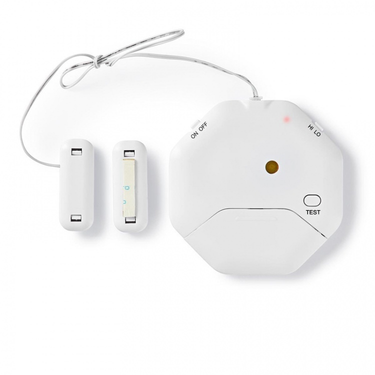 Nedis Doorstep Window Alarm | Battery Powered | 2x CR2032 | 85 dB | White Nedis Doorstep Window Alarm | Battery Powered | 2x CR2032 | 85 dB | White