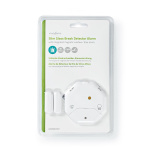 Nedis Doorstep Window Alarm | Battery Powered | 2x CR2032 | 85 dB | White Nedis Doorstep Window Alarm | Battery Powered | 2x CR2032 | 85 dB | White