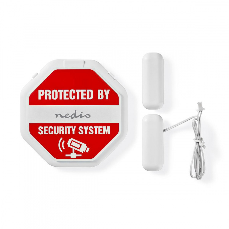 Nedis Doorstep Window Alarm | Battery Powered | 2x CR2032 | 85 dB | White Nedis Doorstep Window Alarm | Battery Powered | 2x CR2032 | 85 dB | White