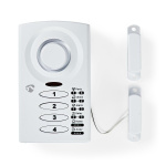 Nedis Doorstep Window Alarm | Battery Powered | 3x AAA/LR03 | 85 dB | White