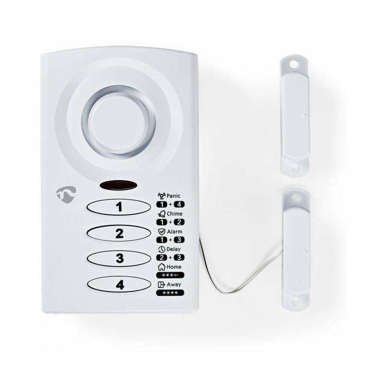 Nedis Doorstep Window Alarm | Battery Powered | 3x AAA/LR03 | 85 dB | White