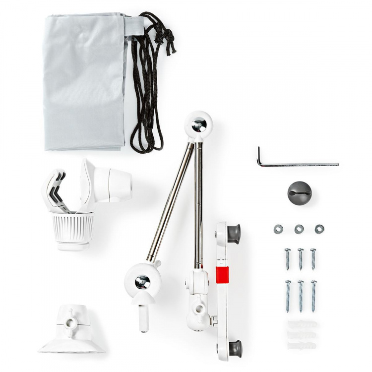 Nedis Tablet Stand | Universal | Interactive | Metal / White Nedis Tablet Stand | Universal | Interactive | Metal / White