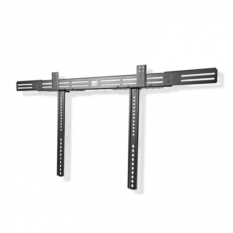 Nedis Soundbar Mount | Compatible with: Universal | Attached to the TV | 10 kg | Depth Adjustment | Steel | Black