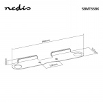 Nedis Soundbar Mount | Compatible with: Sonos® Beam™ | Wall | 5 kg | Fixed | ABS / Steel | Black