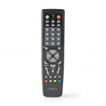 Nedis Universal Remote Control | Preprogrammed | 10 Devices | Memory Buttons / TV Guide Button | Infrared | Black