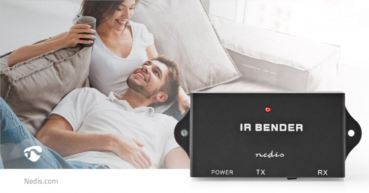 Nedis IR Remote Control Extender | Signal range: 7.0 m | 3 Devices | ABS | Black