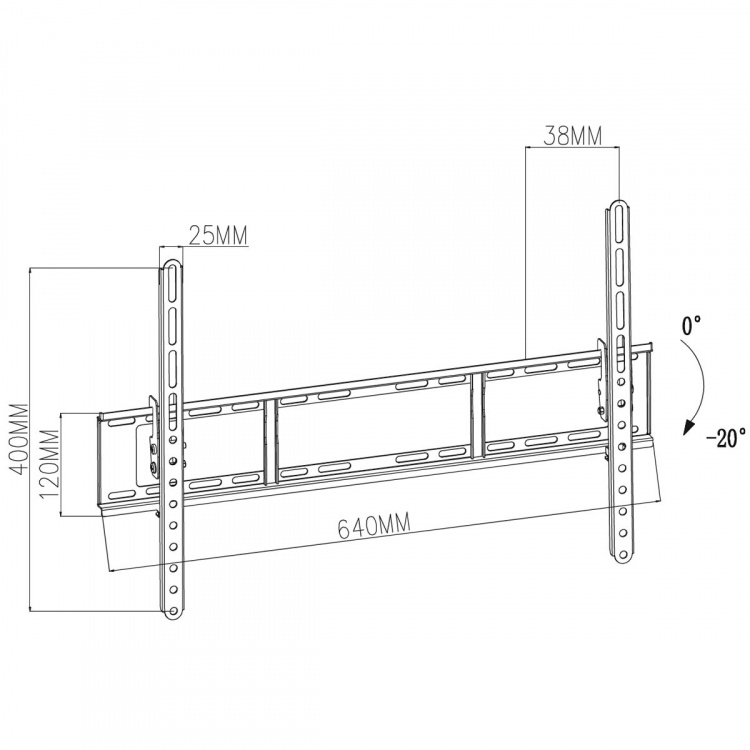 Nedis Tiltable TV Wall Mount | 37 - 70  Nedis Tiltable TV Wall Mount | 37 - 70