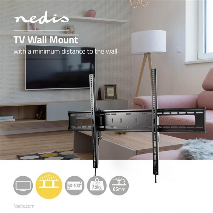 Nedis Tiltable TV Wall Mount | 60 - 100 