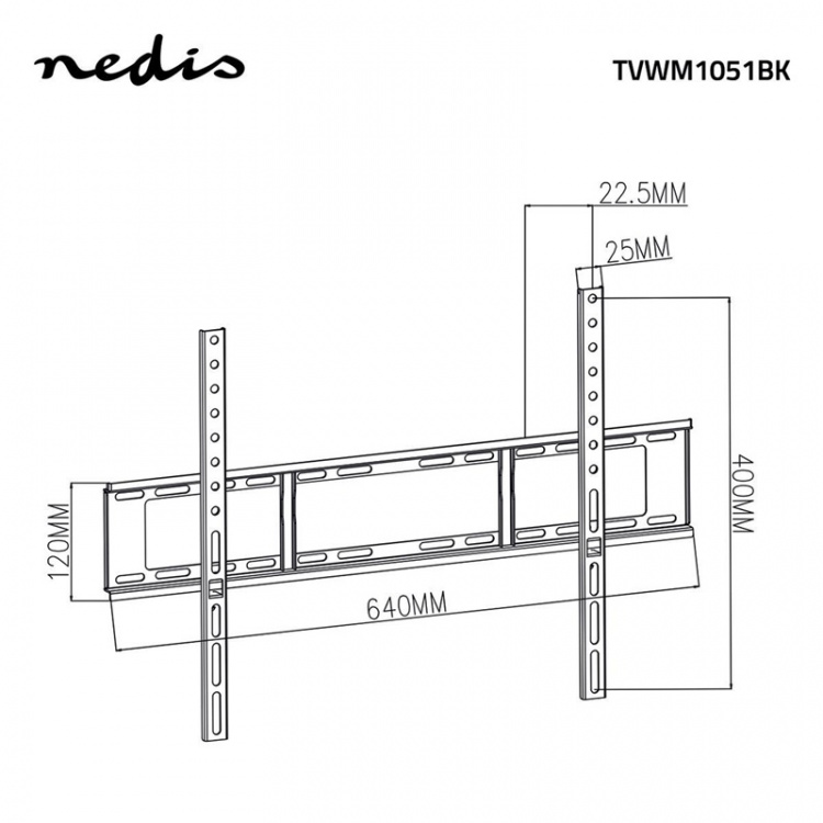 Nedis Fixed TV Wall Mount | 37 - 70 