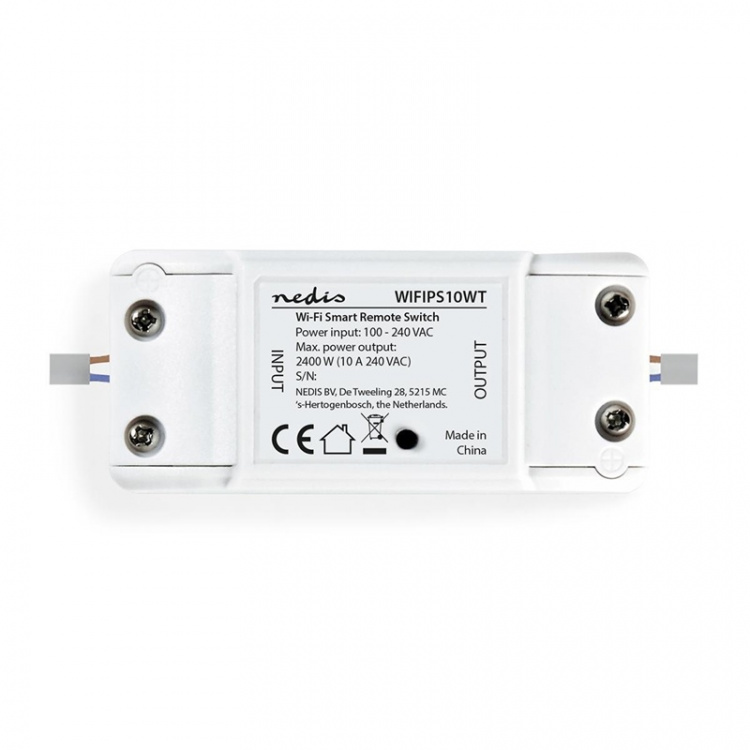 Nedis SmartLife Power Switch | Switch | 2400 W | Terminal Block | App available for: Android™ / IOS