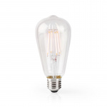 Nedis SmartLife LED Filament Bulb | E27 | 500 lm | 5 W | Warm White | 2700 K | Glass | Android™ / IOS | ST64 | 1 pcs Nedis SmartLife LED Filament Bulb | E27 | 500 lm | 5 W | Warm White | 2700 K | Glass | Android™ / IOS | ST64 | 1 pcs