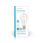 Nedis SmartLife LED Filament Bulb | E27 | 500 lm | 5 W | Warm White | 2700 K | Glass | Android™ / IOS | ST64 | 1 pcs Nedis SmartLife LED Filament Bulb | E27 | 500 lm | 5 W | Warm White | 2700 K | Glass | Android™ / IOS | ST64 | 1 pcs