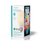 Nedis SmartLife LED Filament Bulb | E27 | 500 lm | 5 W | Warm White | 2700 K | Glass | Android™ / IOS | ST64 | 1 pcs