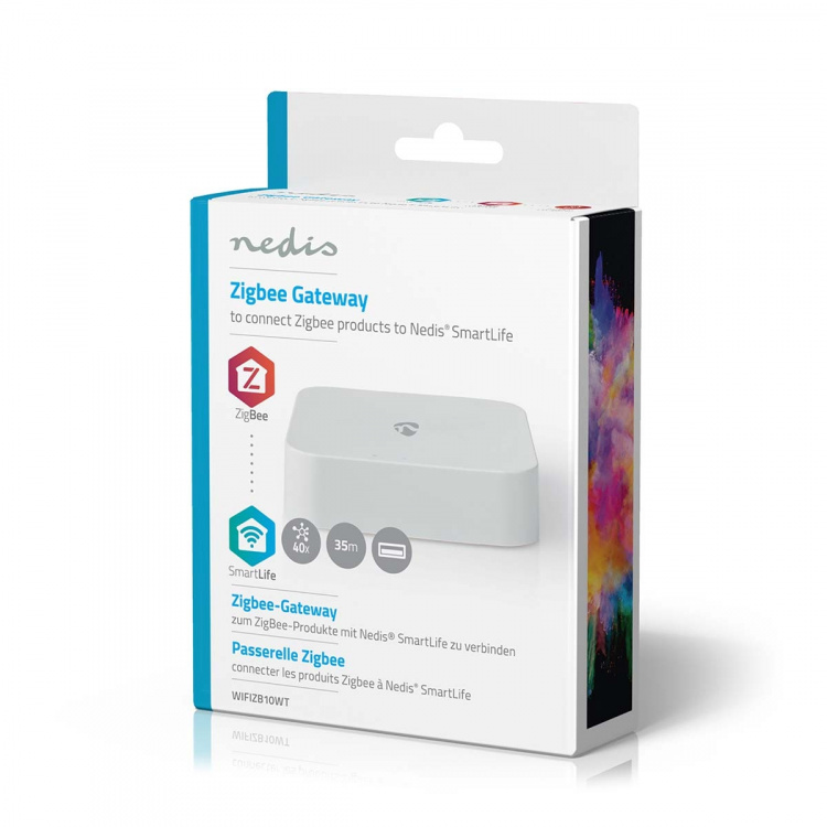Nedis Zigbee Gateway | Zigbee 3.0 | 40 Devices | USB Powered | Android™ / IOS | White