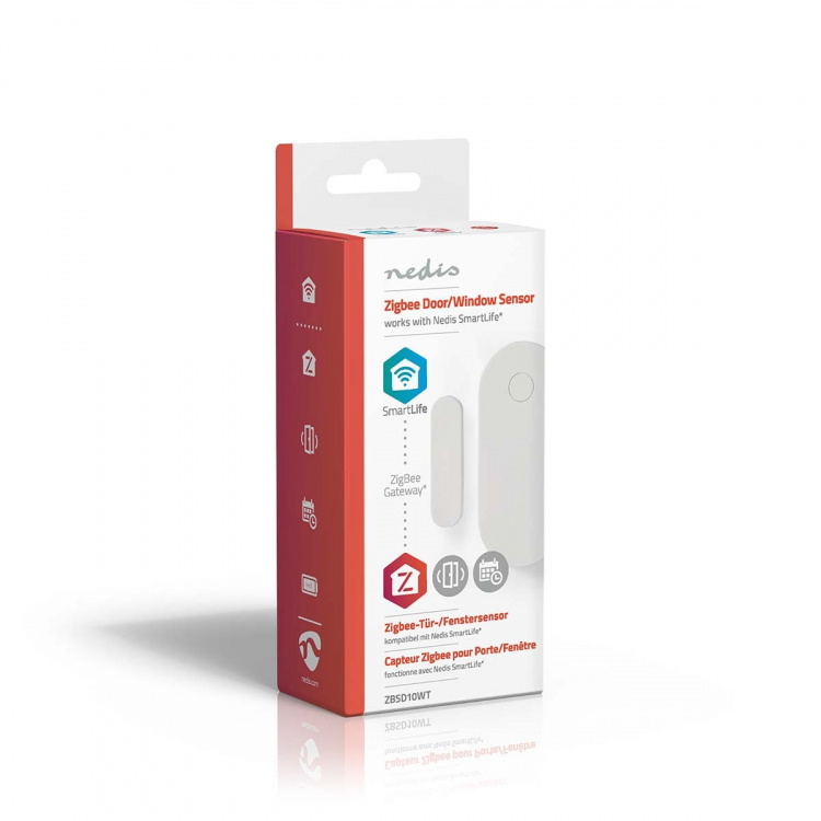 Nedis Door Window Sensor | Zigbee 3.0 | Battery Powered | Android™ / IOS | White