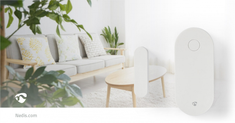 Nedis Door Window Sensor | Zigbee 3.0 | Battery Powered | Android™ / IOS | White