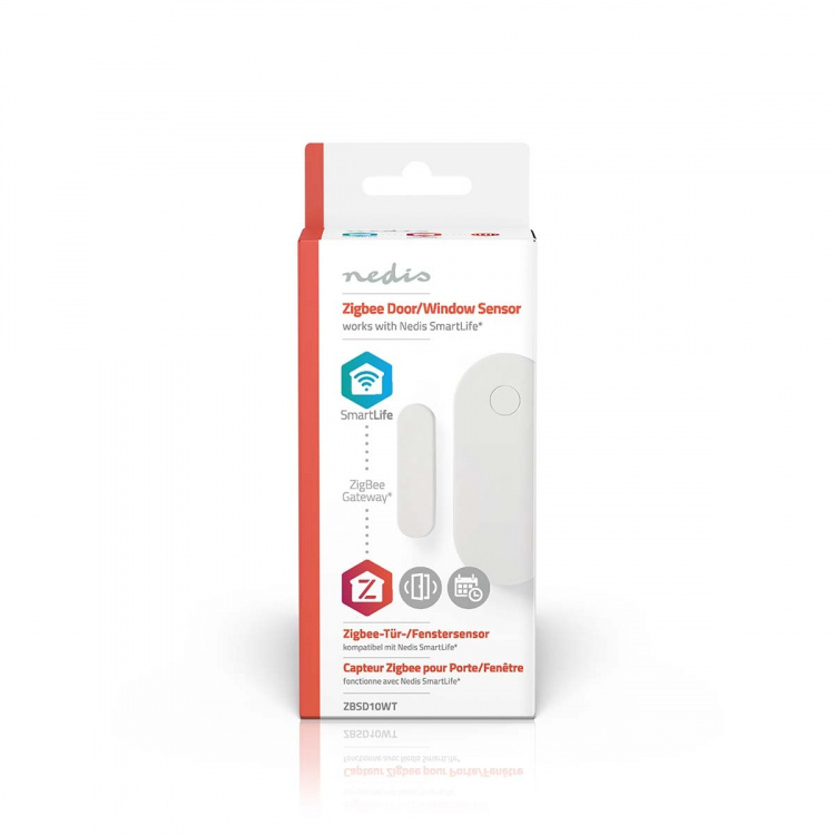 Nedis Door Window Sensor | Zigbee 3.0 | Battery Powered | Android™ / IOS | White