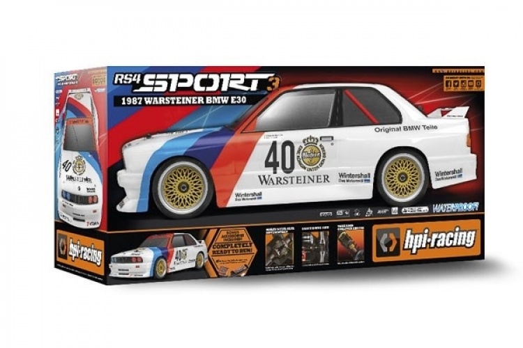HPI RS4 Sport 3 BMW M3 E30 Warsteiner 1:10 Electric Onroad