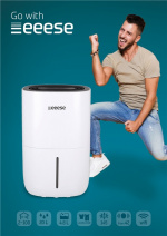 Adam - avfuktare 100m2, 44dB, wifi - Google Home, timer, 2 hastigheter, torkfunktion