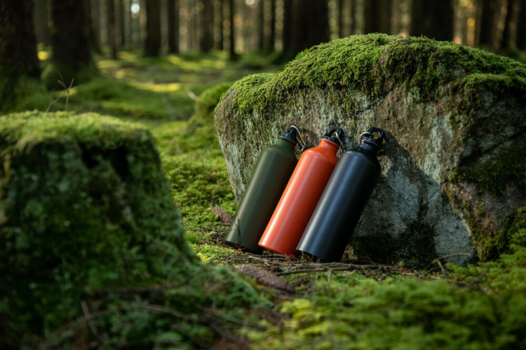 Orrefors Hunting Aluminiumflaska, Orange