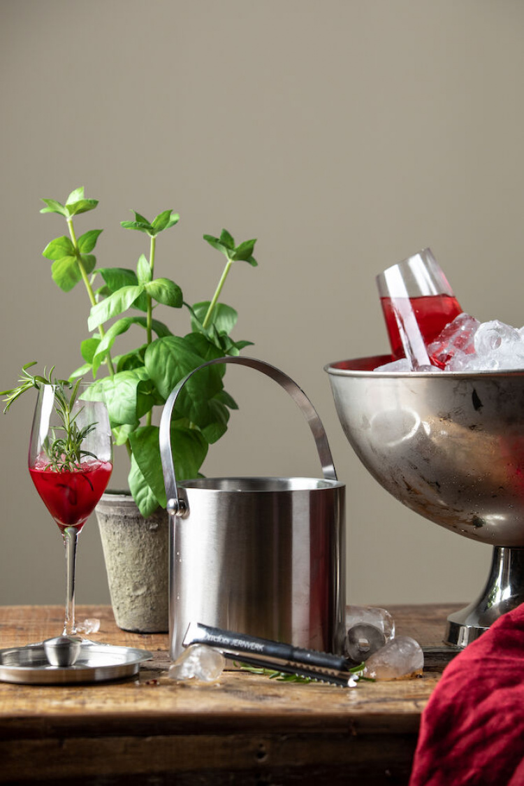 Orrefors Jernverk Ishink i stål, 2 liter