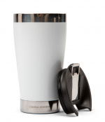 Orrefors Jernverk Vacuum insulated mug with bottle opener, White