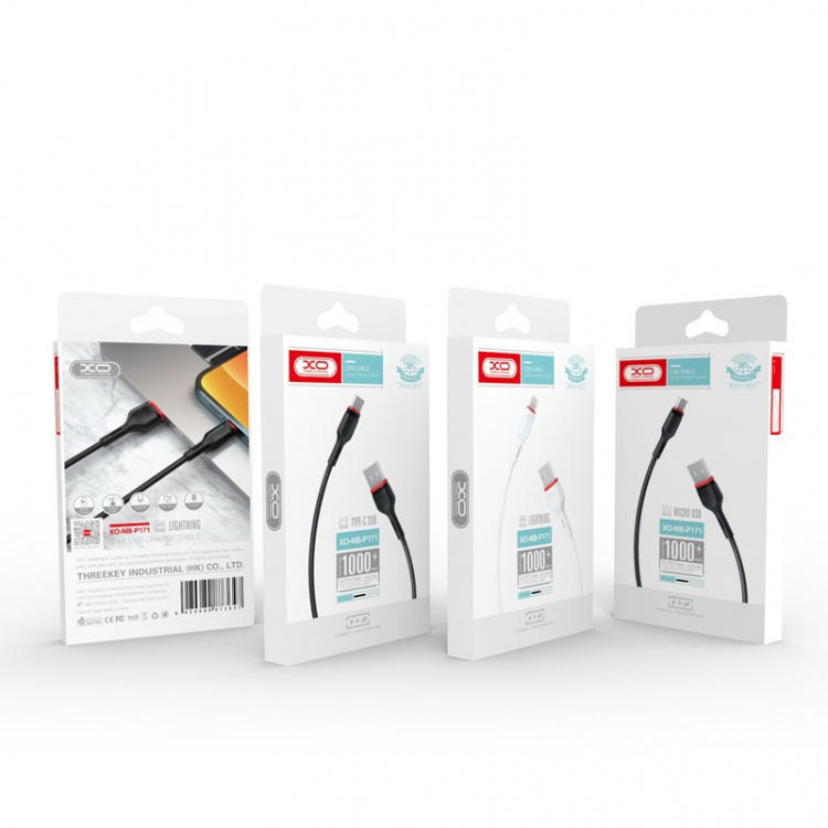 Xo USB - USB-C Cable, 1.0 m, 2.4A, Black Xo USB - USB-C Cable, 1.0 m, 2.4A, Black