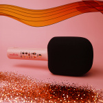 Maxlife MXBM-600 - Wireless Karaoke Microphone with Built-in Speaker, Pink