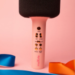 Maxlife MXBM-600 - Wireless Karaoke Microphone with Built-in Speaker, Pink