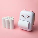 Maxlife MXTP-100 Thermal Printer - Portable Mini Printer with Bluetooth, Pink 