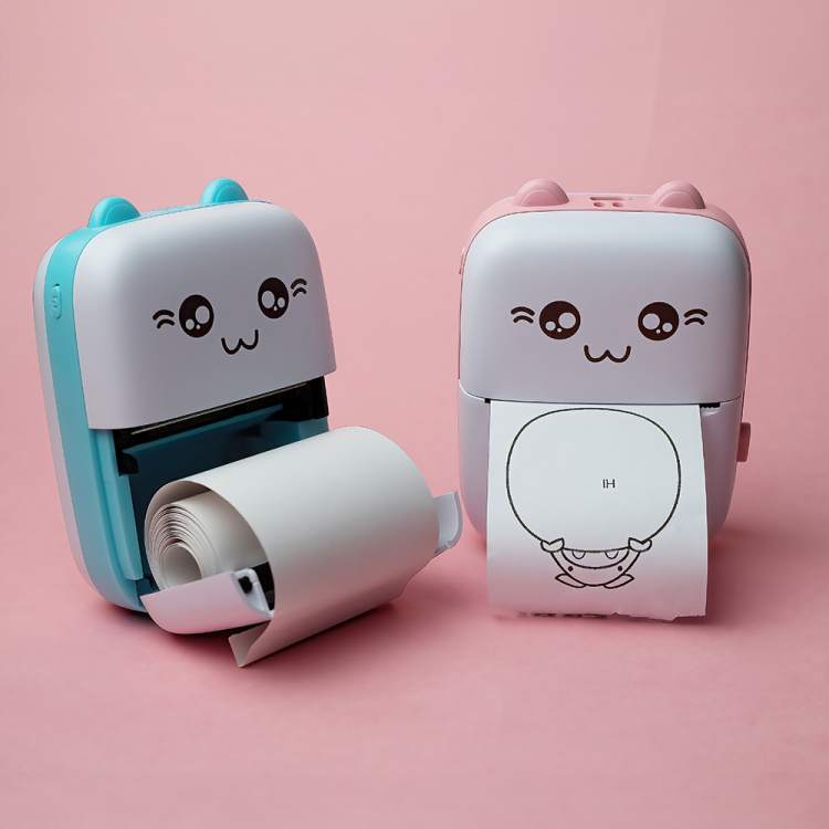 Maxlife MXTP-100 Thermal Printer - Portable Mini Printer with Bluetooth, Pink 