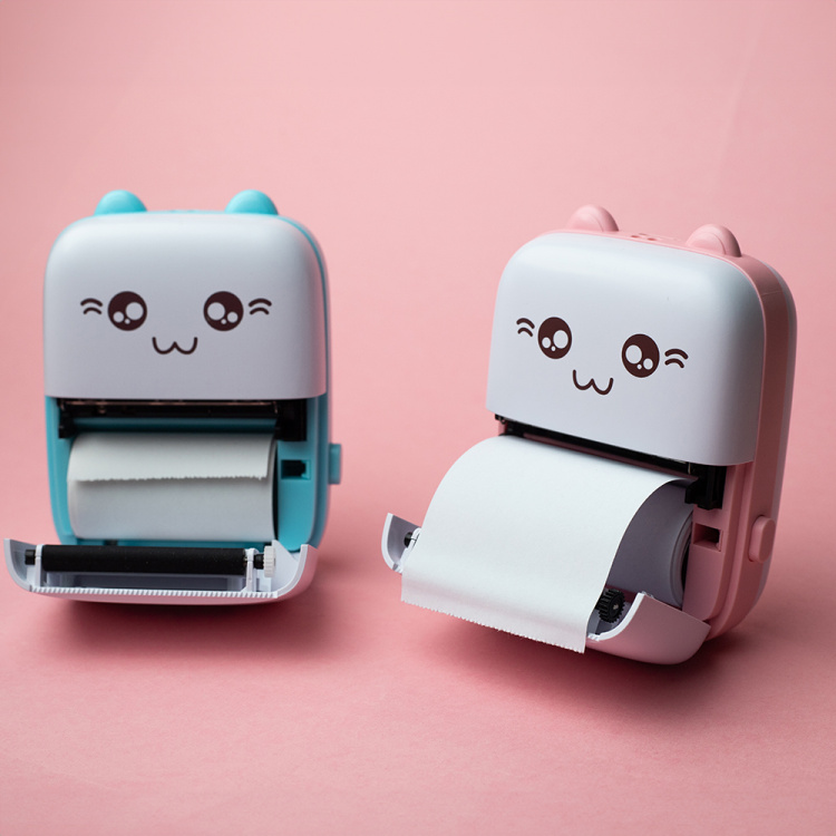 Maxlife MXTP-100 Thermal Printer - Portable Mini Printer with Bluetooth, Pink 