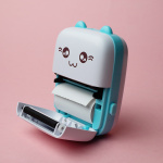 Maxlife MXTP-100 Thermal Printer - Portable Mini Printer with Bluetooth, Blue