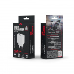 Maxlife MXTC-06 - PD QC Wall Charger 1x USB-C, 1x USB, 30W, White