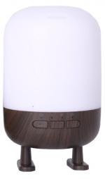 Humidifier with speaker and lamp, Dark wood design