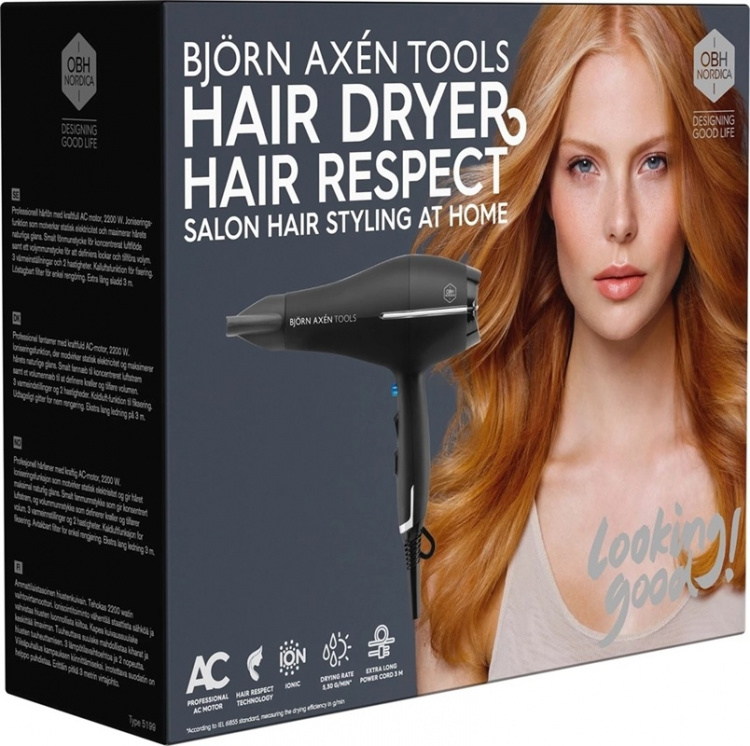 OBH Nordica Björn Axén Hair Respect Hair Dryer OBH Nordica Björn Axén Hair Respect Hair Dryer