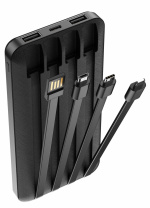 Forever TB-411 Power bank with cables, 10,000 mAh Forever TB-411 Power bank with cables, 10,000 mAh