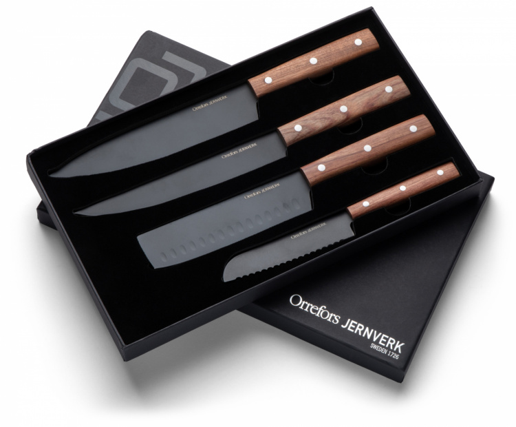 Orrefors Jernverk, Knife Set Ash Wood, 4-Pack Orrefors Jernverk, Knife Set Ash Wood, 4-Pack