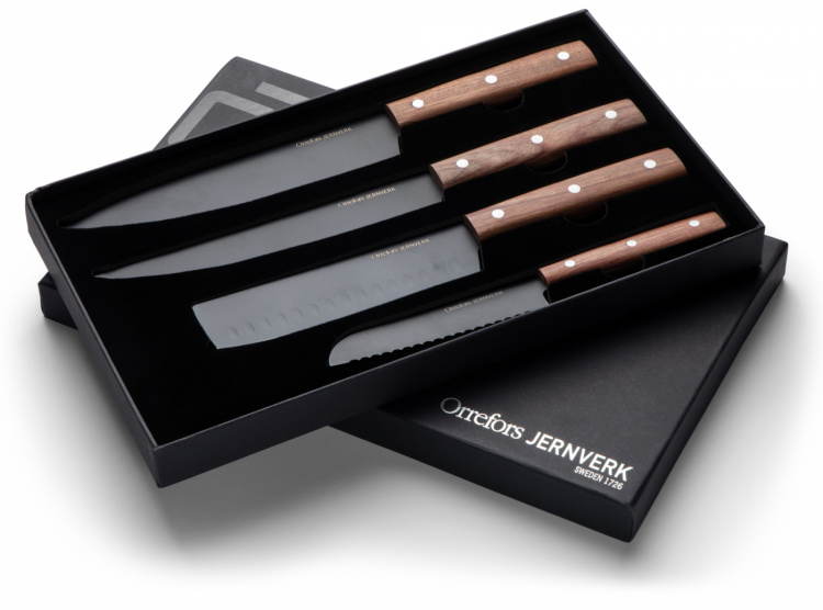 Orrefors Jernverk, Knife Set Ash Wood, 4-Pack Orrefors Jernverk, Knife Set Ash Wood, 4-Pack