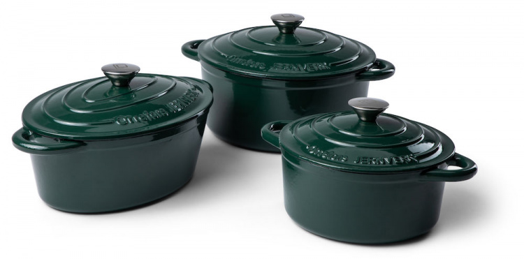 Orrefors Jernverk Gjutjärnsgryta, 3,5 liter, Mörkgrön