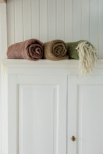 Kosta Linnewäfveri Ullpläd, Vinröd