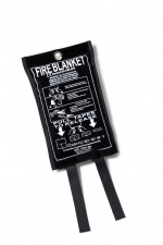 Kosta Linnewäfveri Fire blanket Suede, Black Kosta Linnewäfveri Fire blanket Suede, Black