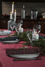 Kosta Linnewäfveri Eliza 6-pack servetter, Vinröd