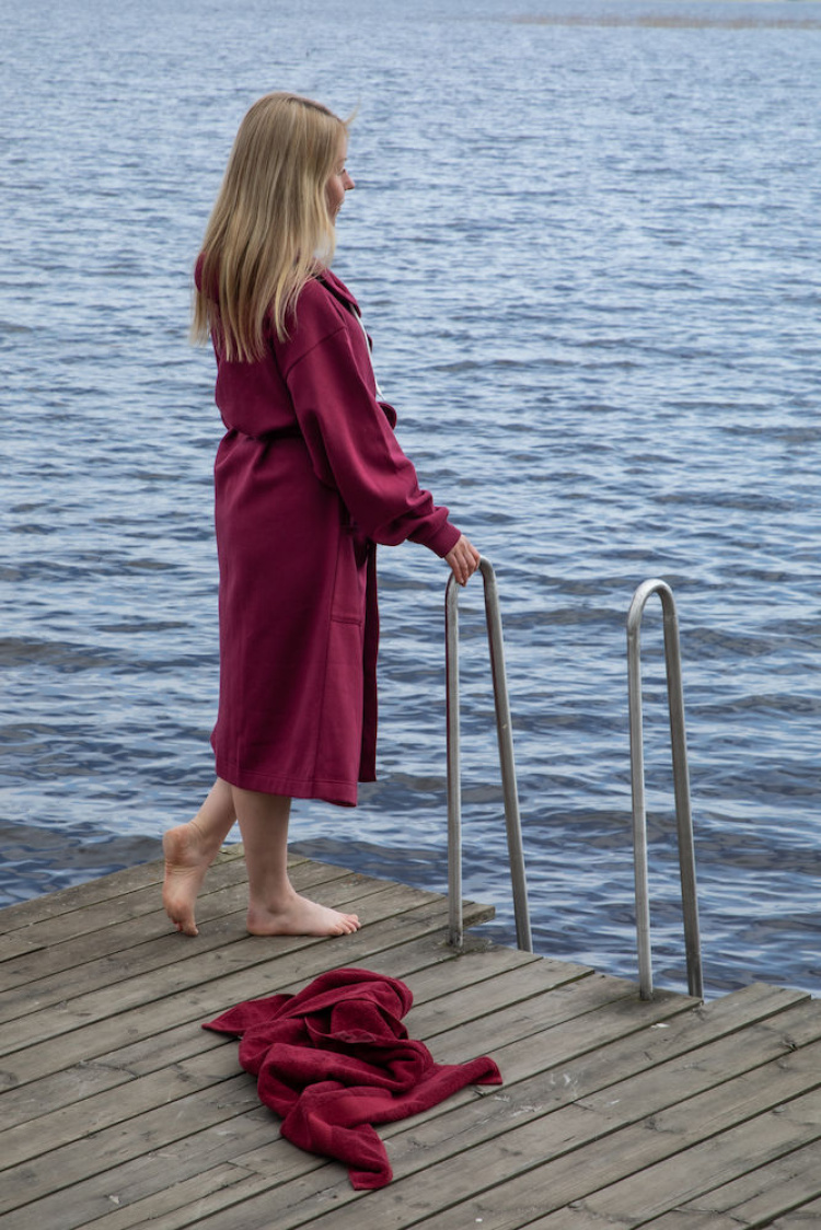 Kosta Linnewäfveri Badrock College, Vinröd, L/XL